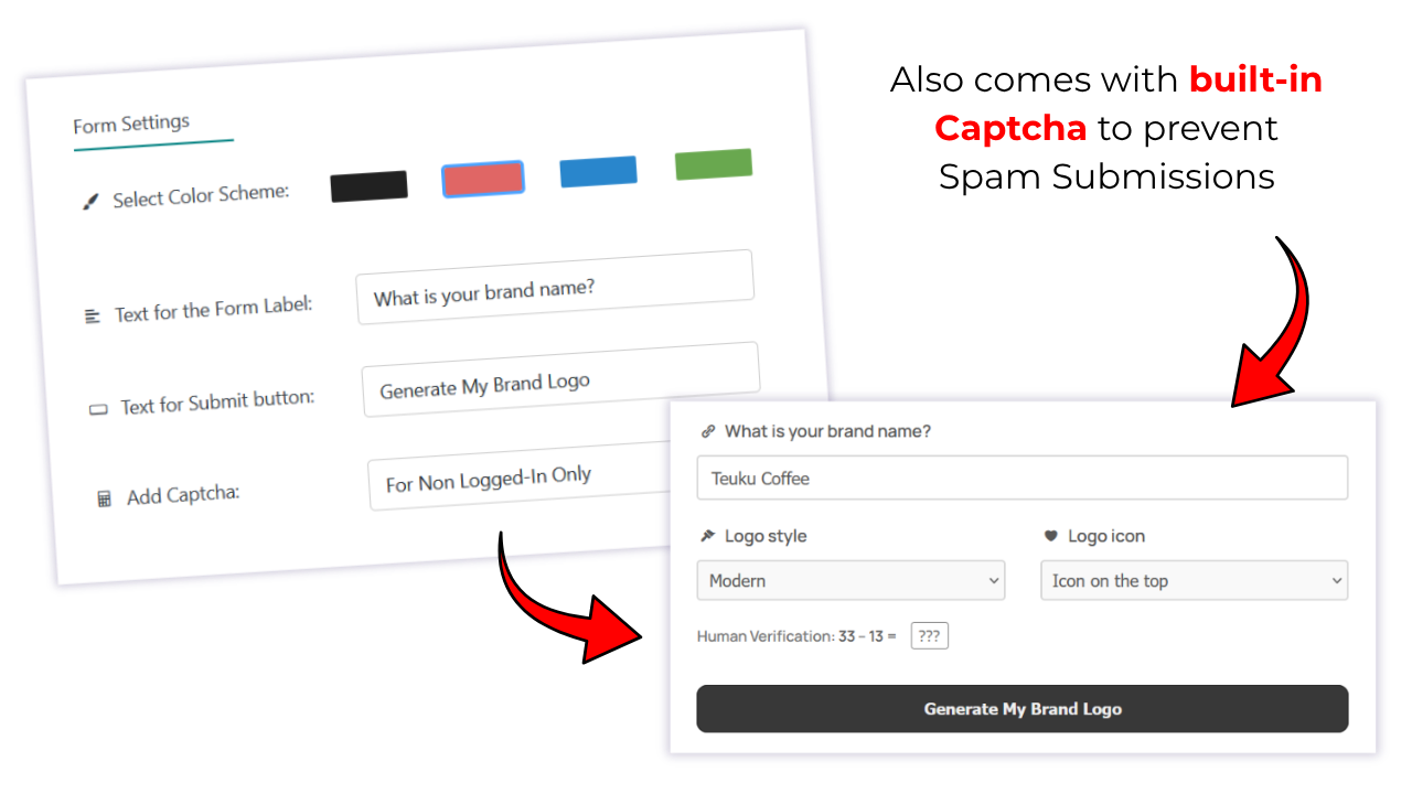 AI LogoChamp Captcha Feature